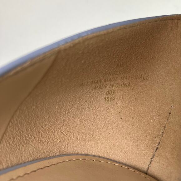 Nine West Sz 8M Ezra Pointy Toe Pumps
Light Blue Patent Stiletto Heels - Picture 14 of 16